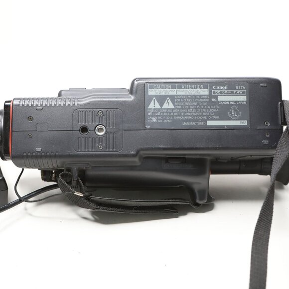 Vintage Canon Canovision 8 E77A 8mm Video Camera Tape Retro 1988 Japan AS IS - Picture 9 of 14